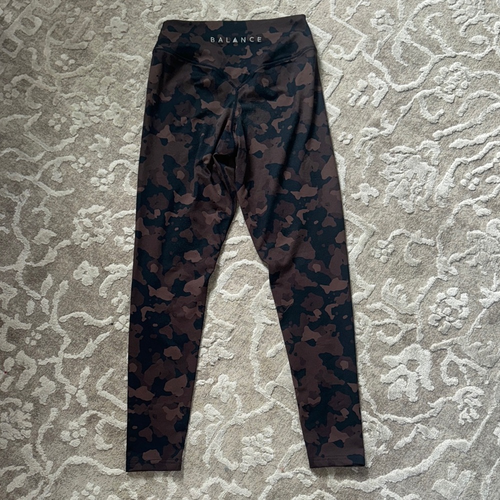 Balance Athletica Brown Camo Leggings